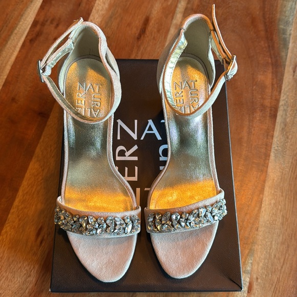 Women’s Naturalizer, Cassano High Heel Sandals, Taupe, 6.5 Medium - Picture 2 of 5